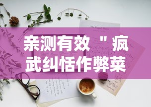 亲测有效 ＂疯武纠恬作弊菜单”详细外挂安装步骤